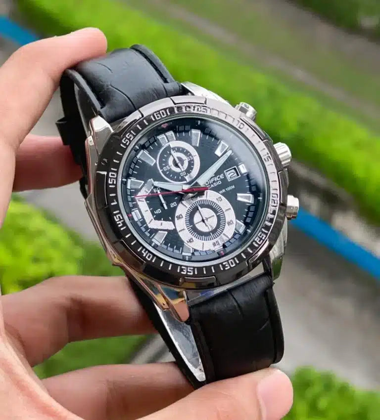 Imported Chronograph Edifice Leather Strap Men’s Watch
