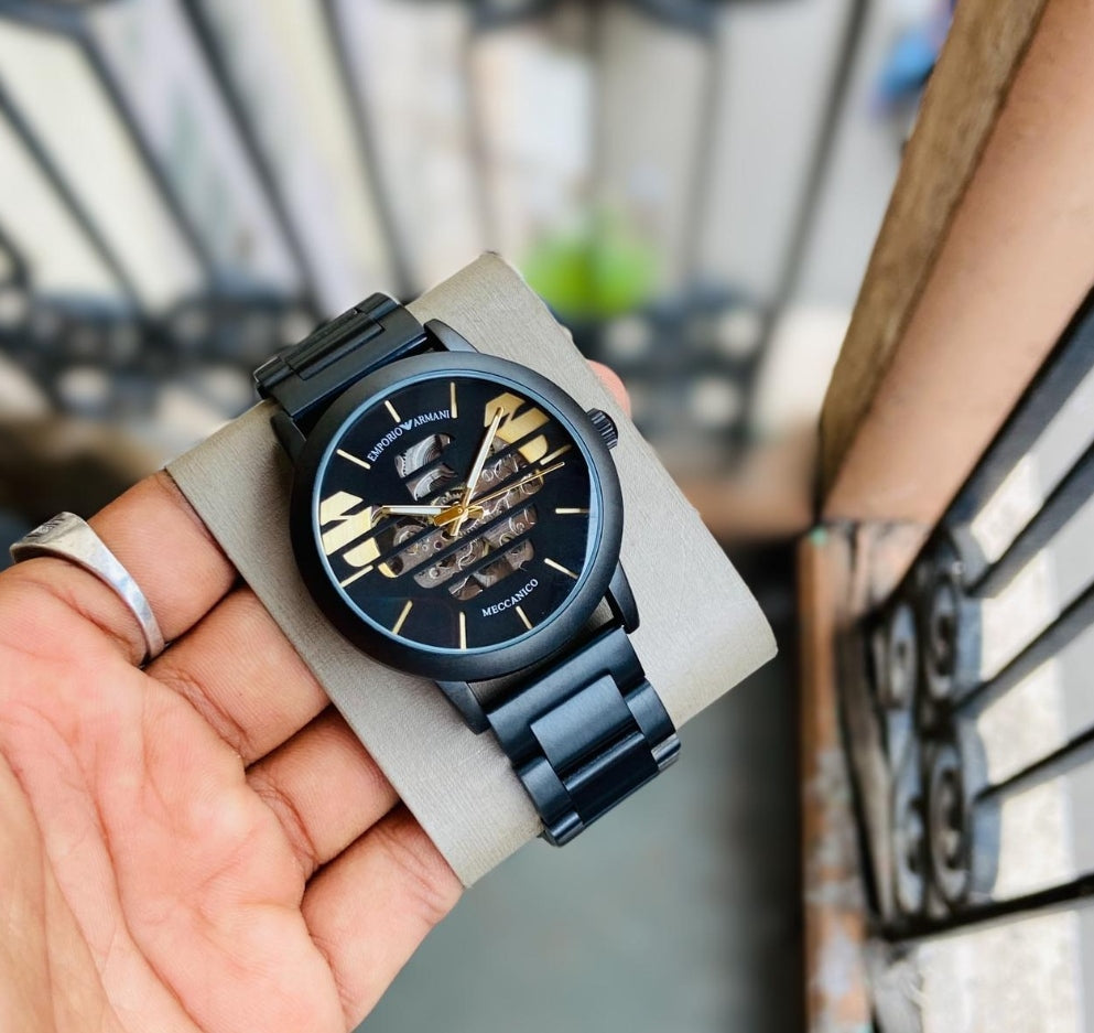 Emporio Armani meccanico series men's watch