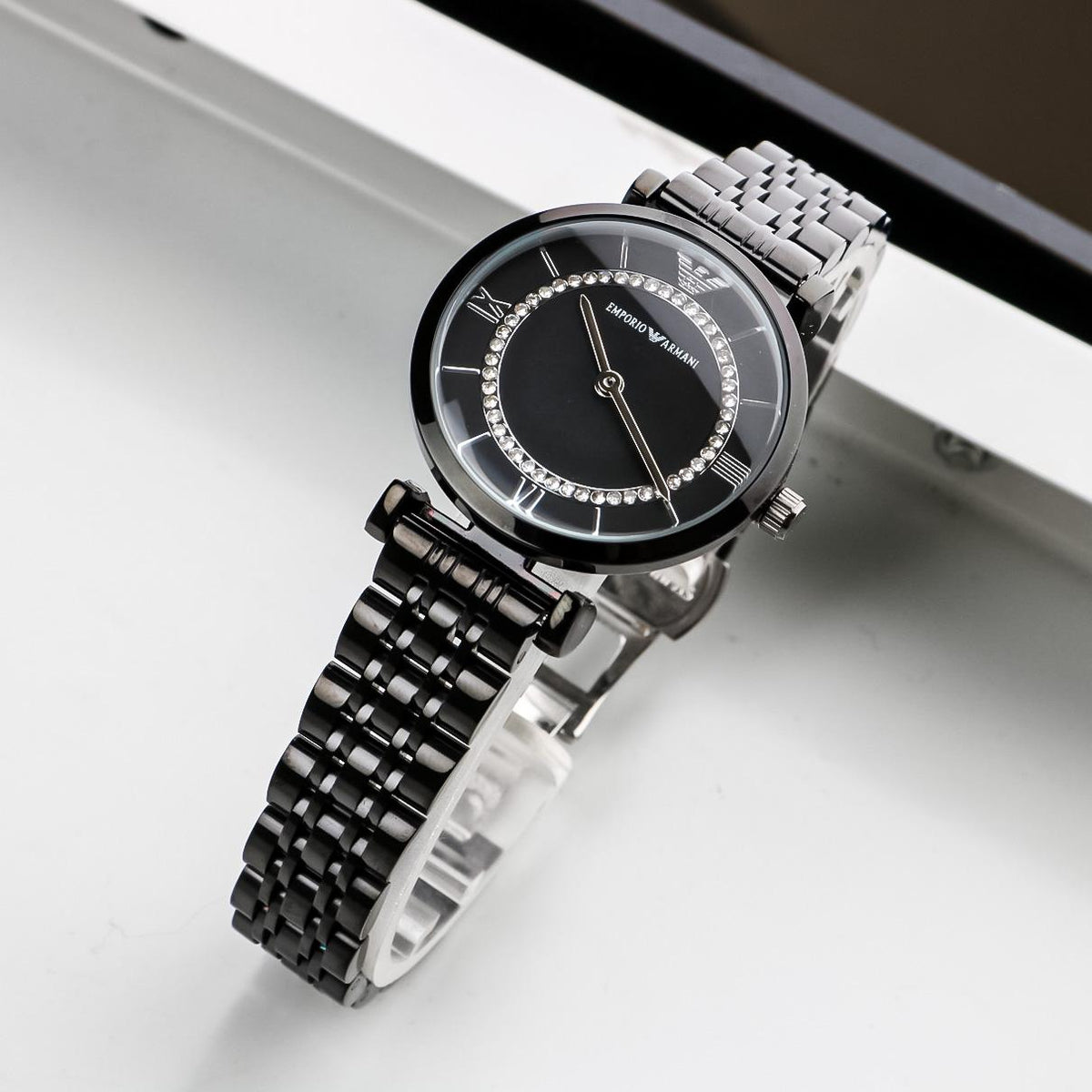 Emporio Armani Black ceramic Women's watch