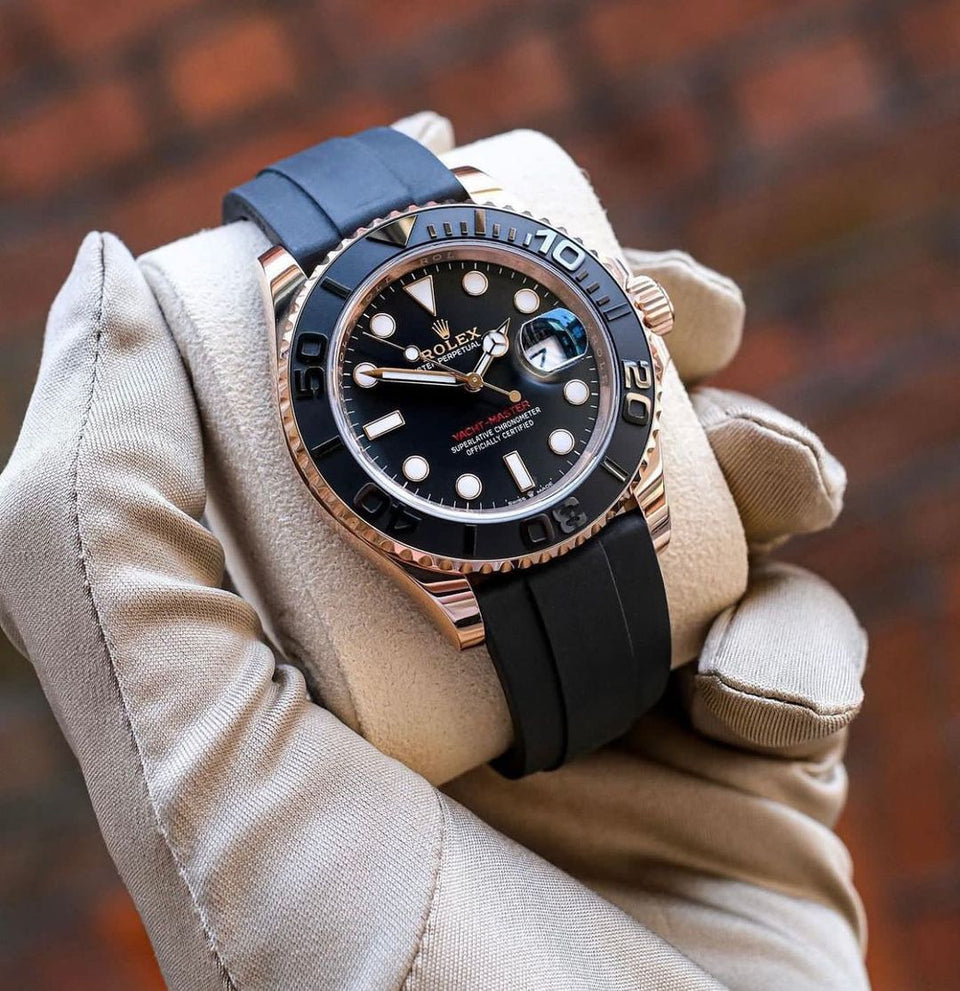 Rolex yacht-master oyster Black dial Belt watch