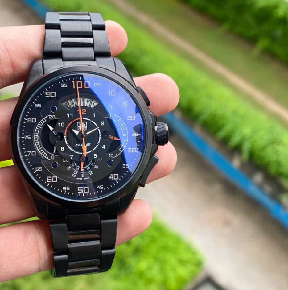 Tag Heuer Mercedes SLS 100 Black dial watch for men