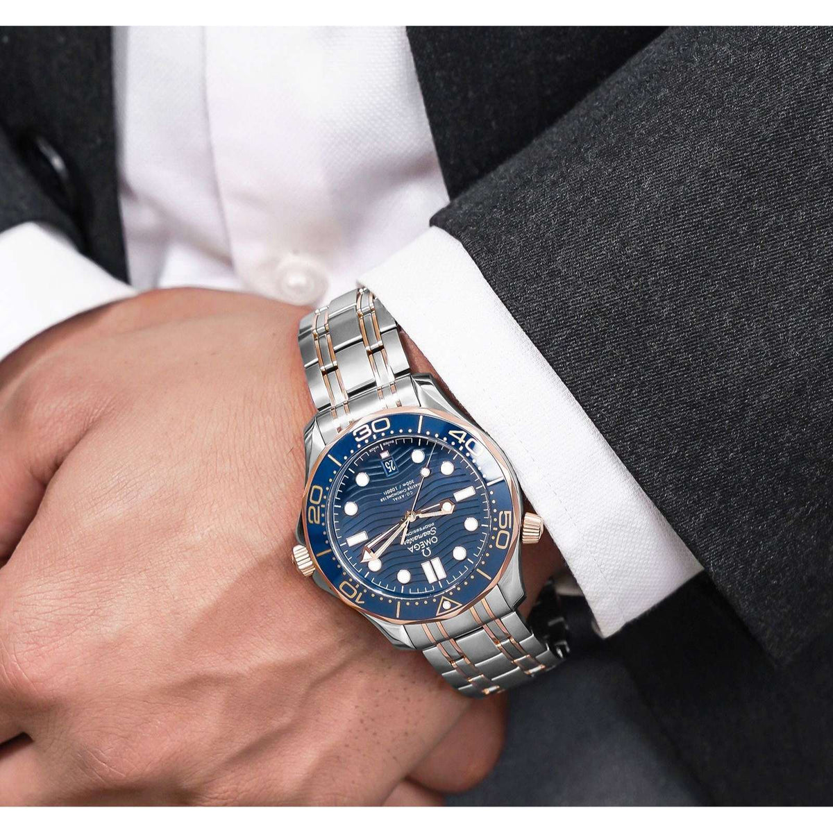 Omega Seamaster Diver 300M Co‑Axial Master Chronometer Blue Dial 210.30.42.20.03.001 Men's watch