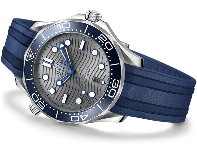 Omega Seamaster Diver 300M Co‑Axial Master Blue strap men's watch