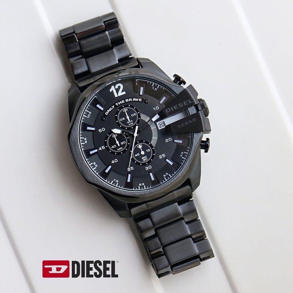 Diesel 10 Bar Black dial chronograph watch