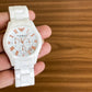 Emporio Armani White Ceramic men's watch