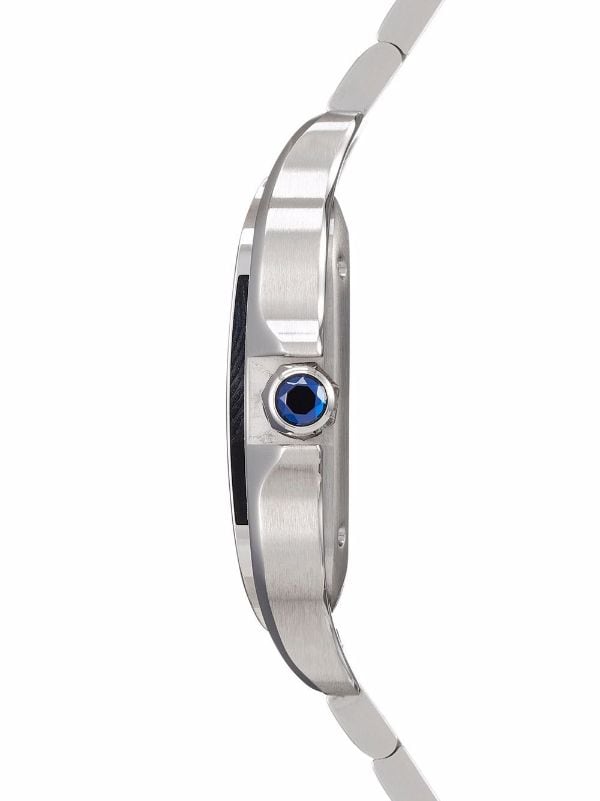 Santos De Cartier Gold dial stainless men's watch