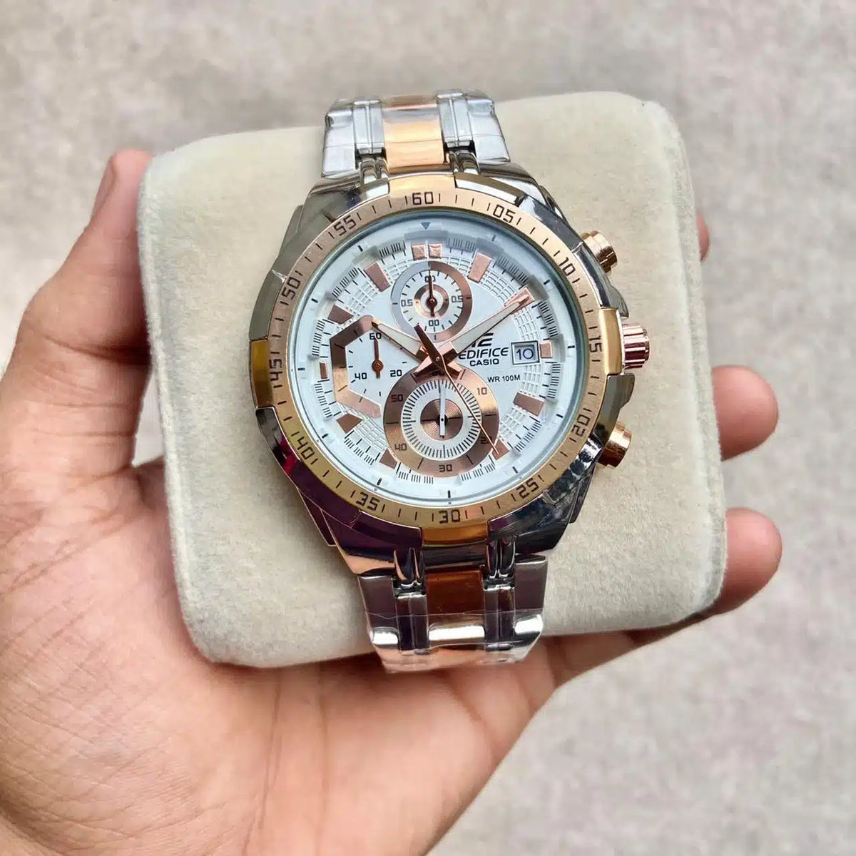 Stylish Men’s Edifice Chronograph Stainless Steel Men’s Watch