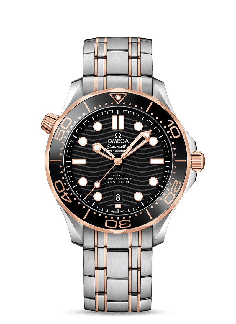 Omega Seamaster Diver 300M Co‑Axial Master Chronometer BLack Dial 210.30.42.20.03.001 Men's watch