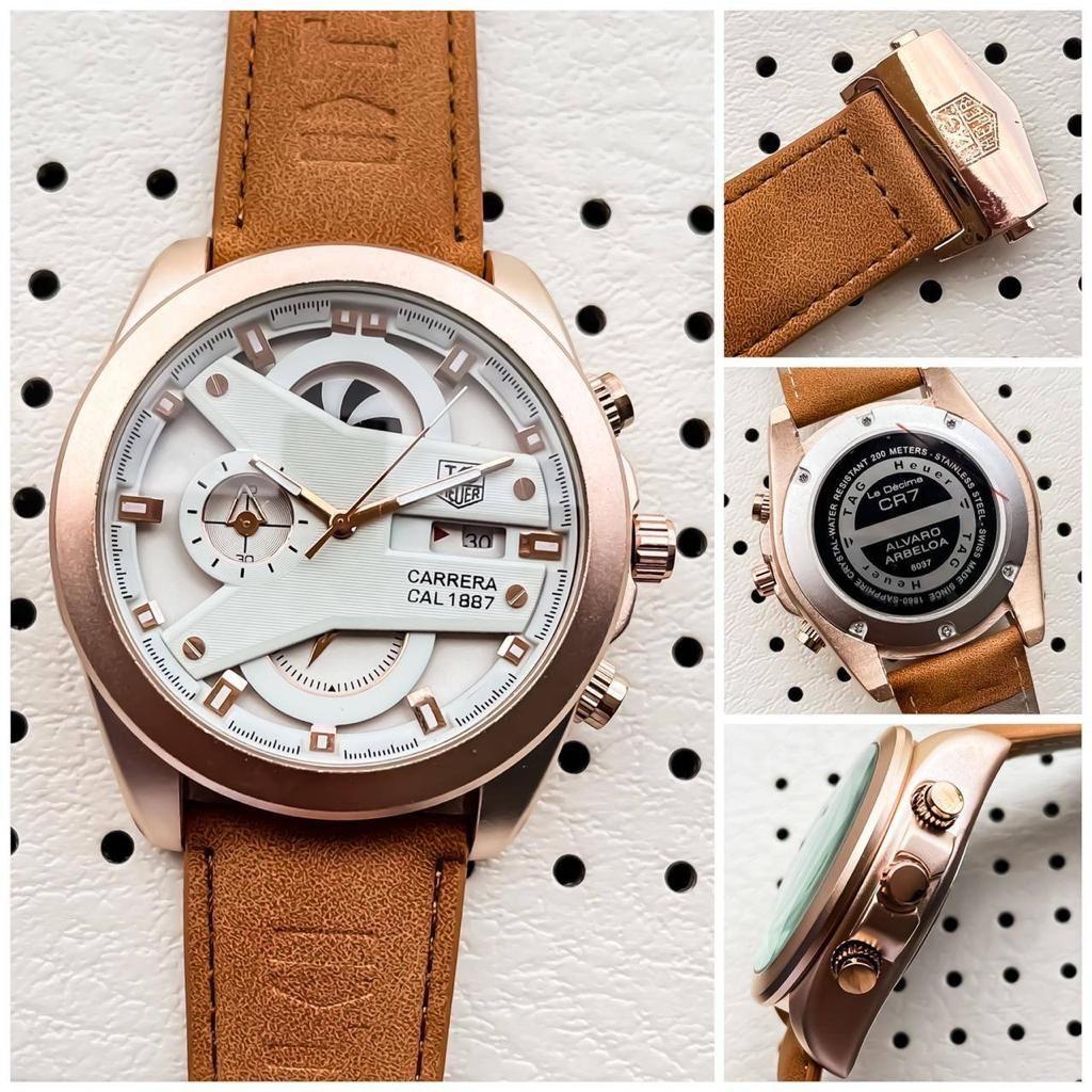 Tag heuer Carrera CR7 white dial Belt watch