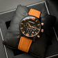 Mont Blanc Black dial leather belt men's Analog Watch