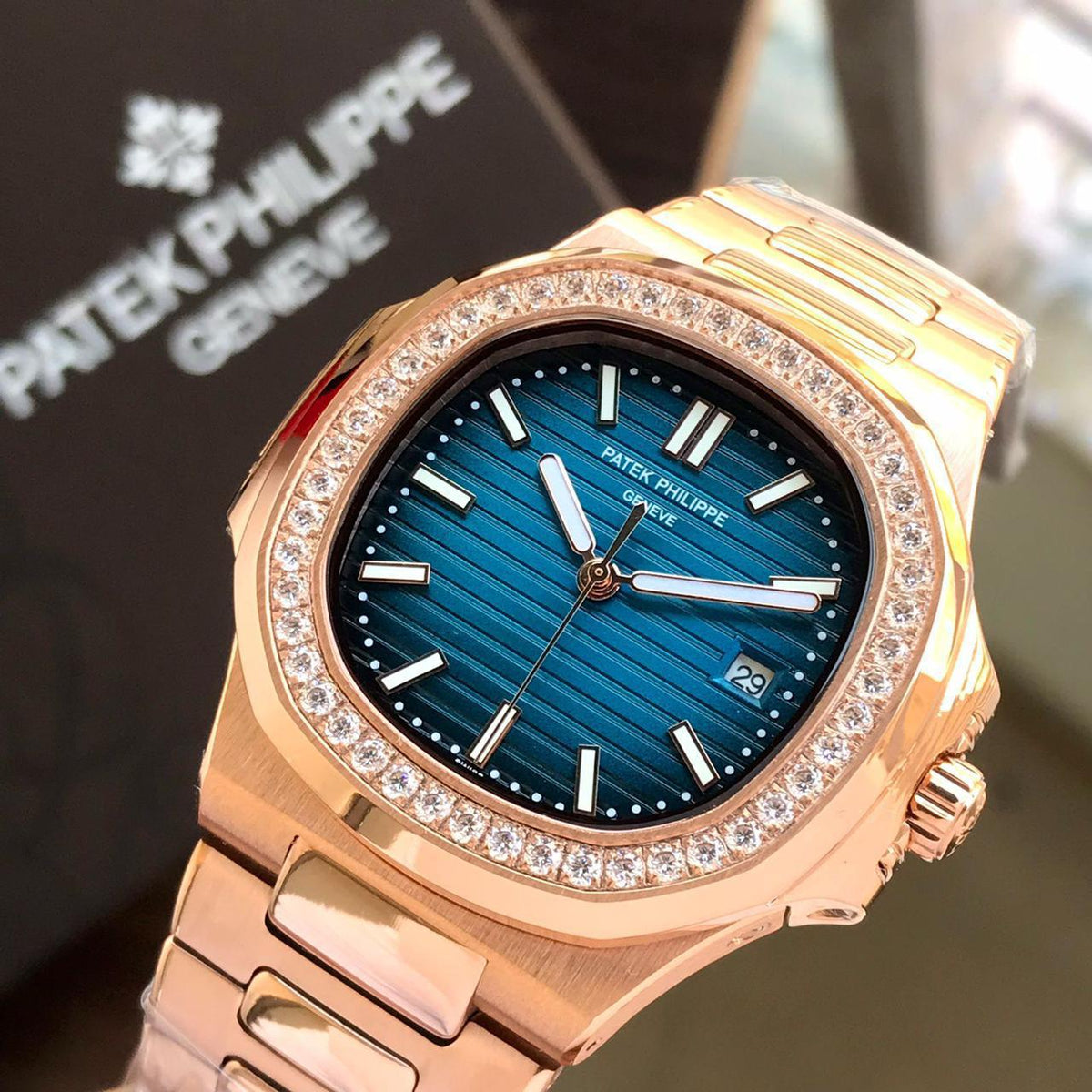 Patek Philippe nautilus copper stainless steel men's watch
