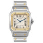 Santos De Cartier Gold dial stainless men's watch