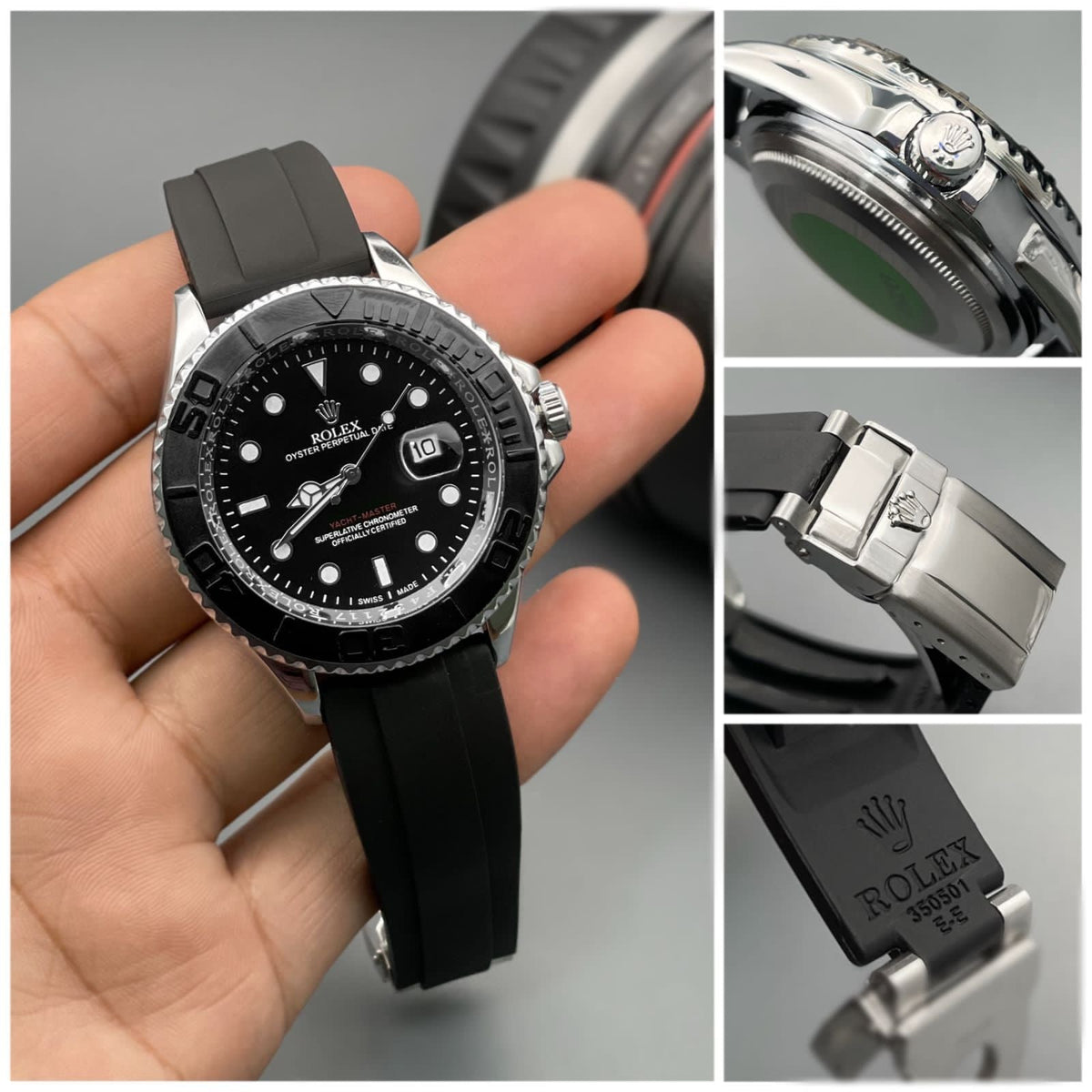Rolex Yacht- Master Oyster Black Dial men's watch
