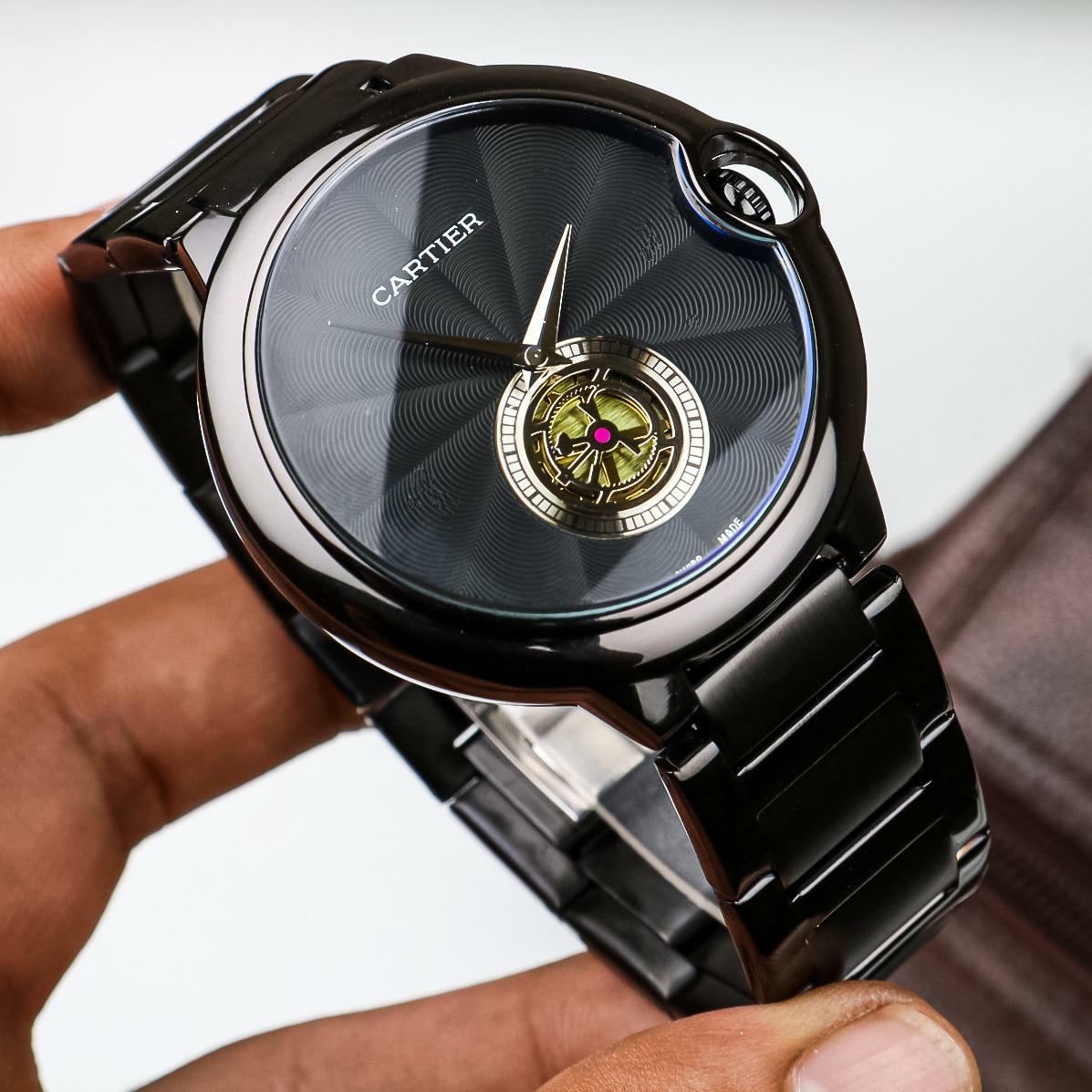 Cartier Ballon black Dial Men's Analog Watch