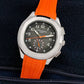 patek philippe aquanaut orange belt men's watch