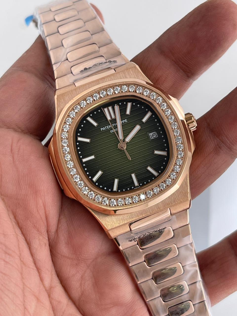 Patek Philippe nautilus copper stainless steel men's watch
