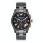 Emporio Armani full black ceramic men's watch