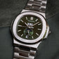 Patek Philippe nautilus calendar green Dial stainless steel men's automatic watch