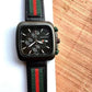 Gucci Chronograph Black Dial red Belt watch for men's
