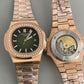 Patek Philippe nautilus copper stainless steel men's watch