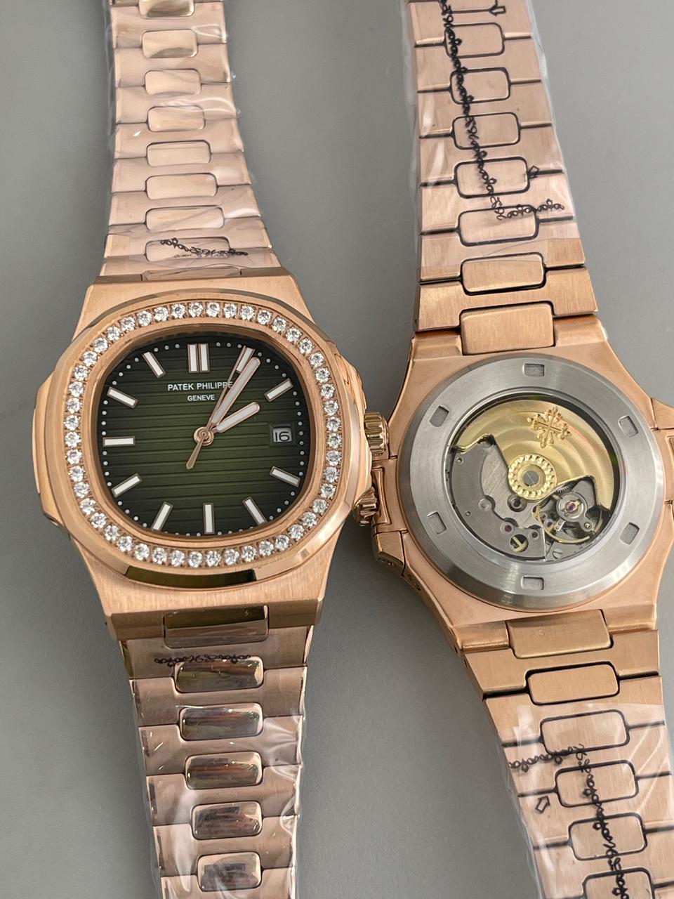 Patek Philippe nautilus copper stainless steel men's watch