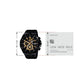 Edific Black dial stainless men's analog watch