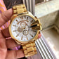 Diesel 10 Bar Gold chain white dial men's analog watch