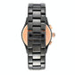 Emporio Armani full black ceramic men's watch