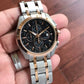 Tissot black dial stainless steel men's analog watch
