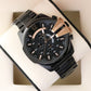 Diesel 10 Bar Black dial men's analog watch