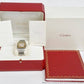 Santos De Cartier Gold dial stainless men's watch