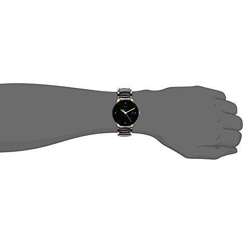 Rado centrix glod black chain couple watches