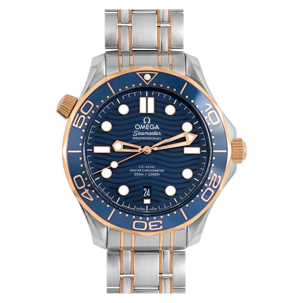 Omega Seamaster Diver 300M Co‑Axial Master Chronometer Blue Dial 210.30.42.20.03.001 Men's watch