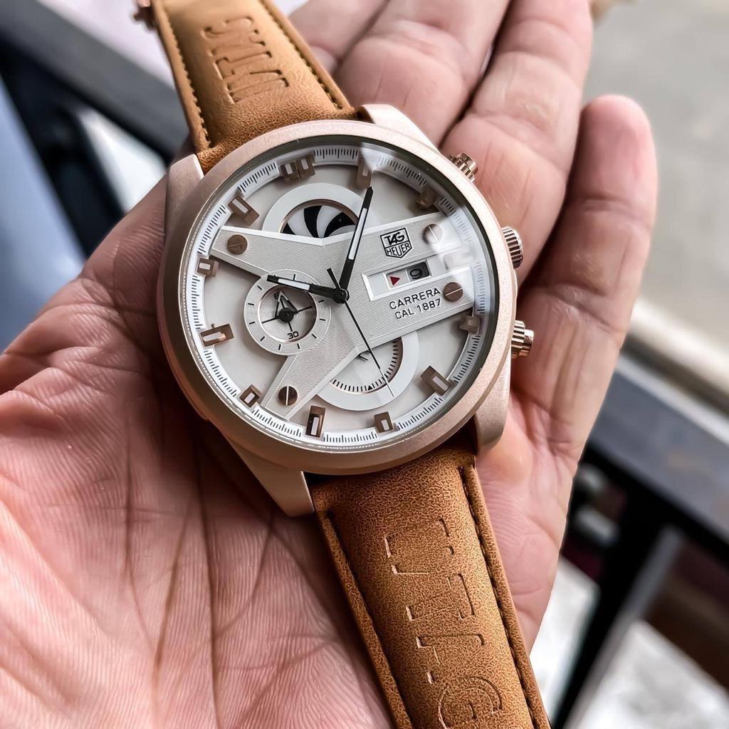 Tag heuer Carrera CR7 white dial Belt watch