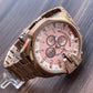Diesel 10 Bar chronograph Rose Gold Men's Analog Watch