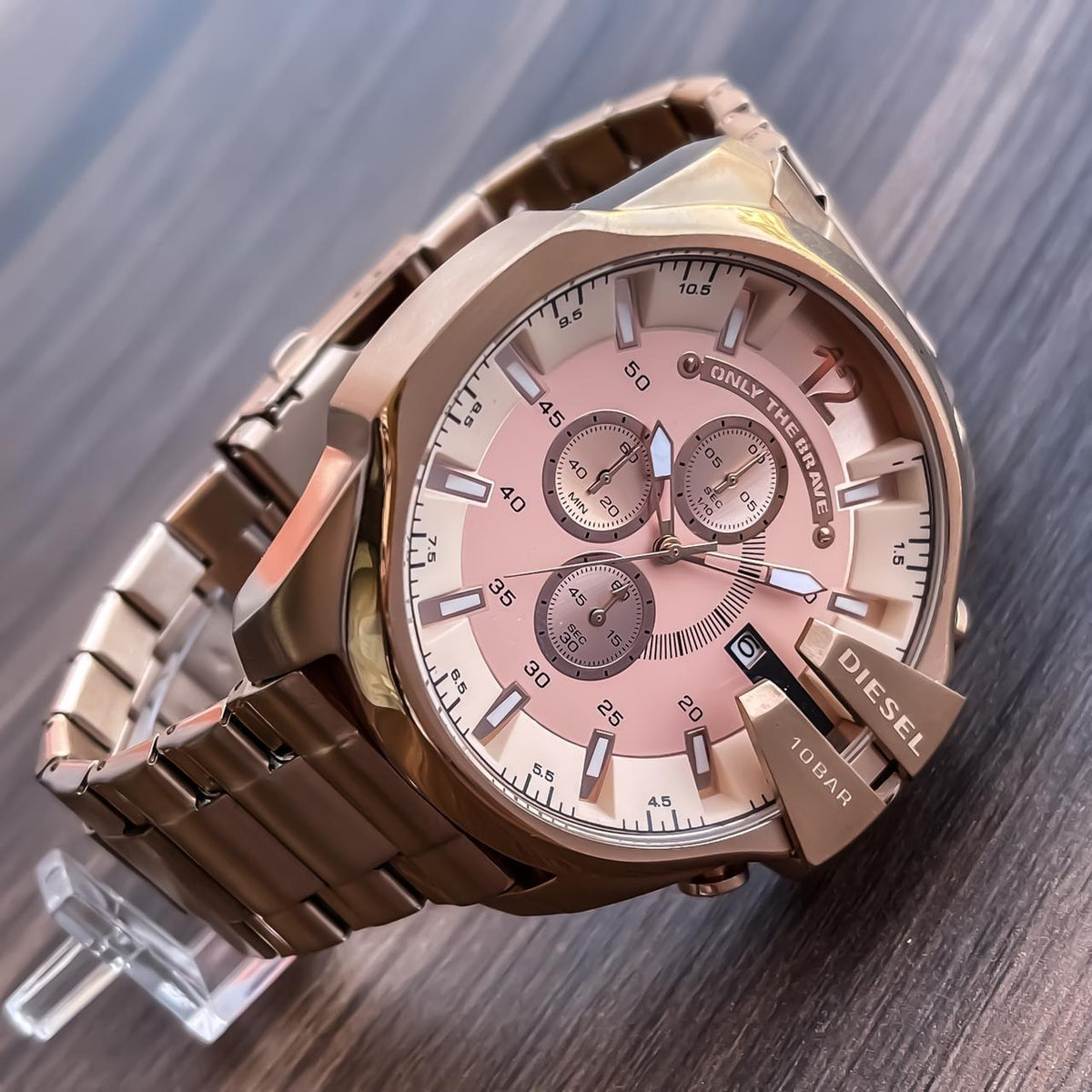 Diesel 10 Bar chronograph Rose Gold Men's Analog Watch