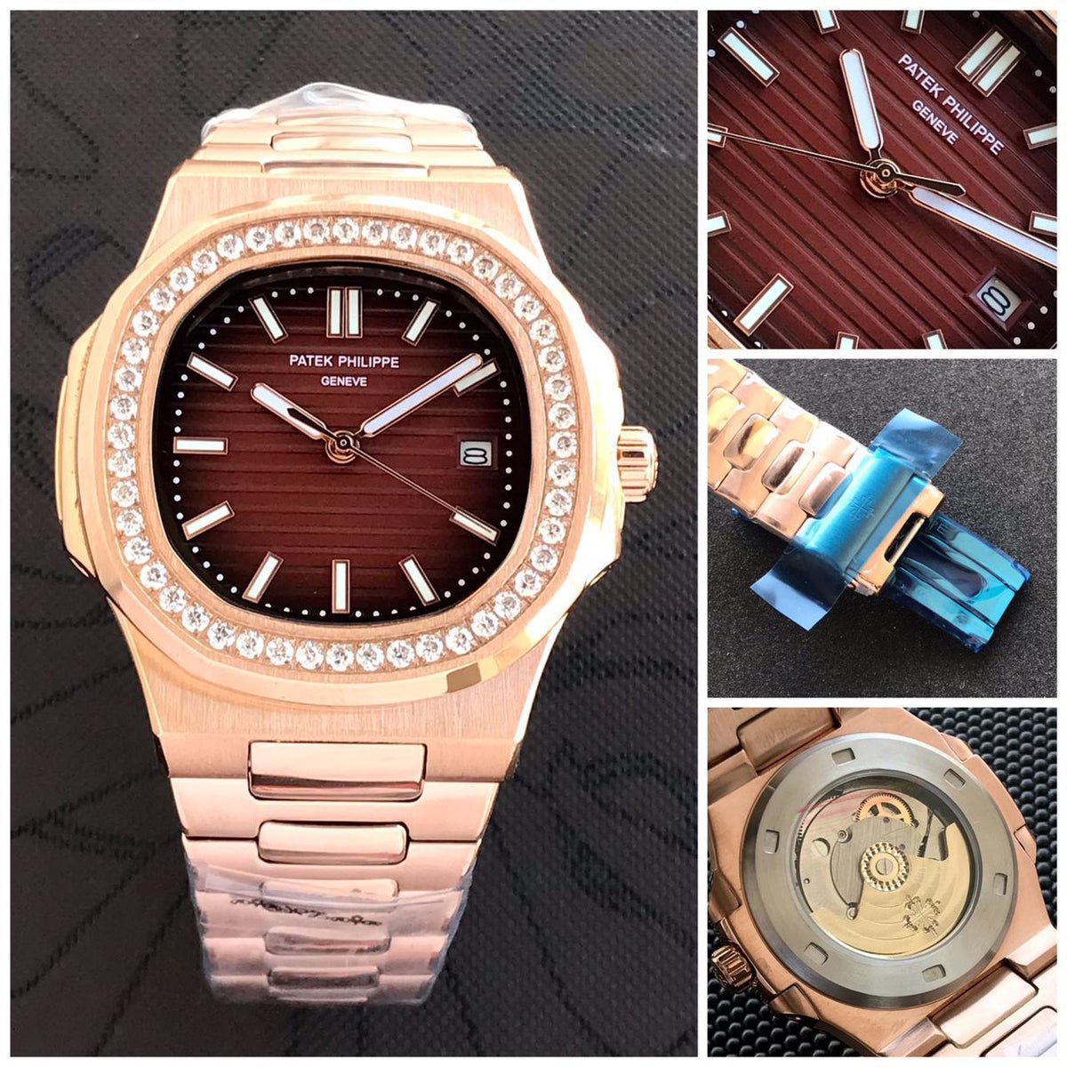Patek Philippe nautilus copper stainless steel men's watch