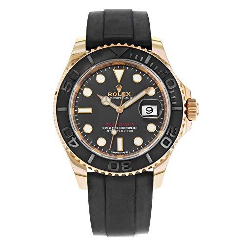 Rolex Yacht- Master Oyster Rose gold Black Dial men's watch