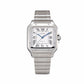Santos De Cartier Gold dial stainless men's watch