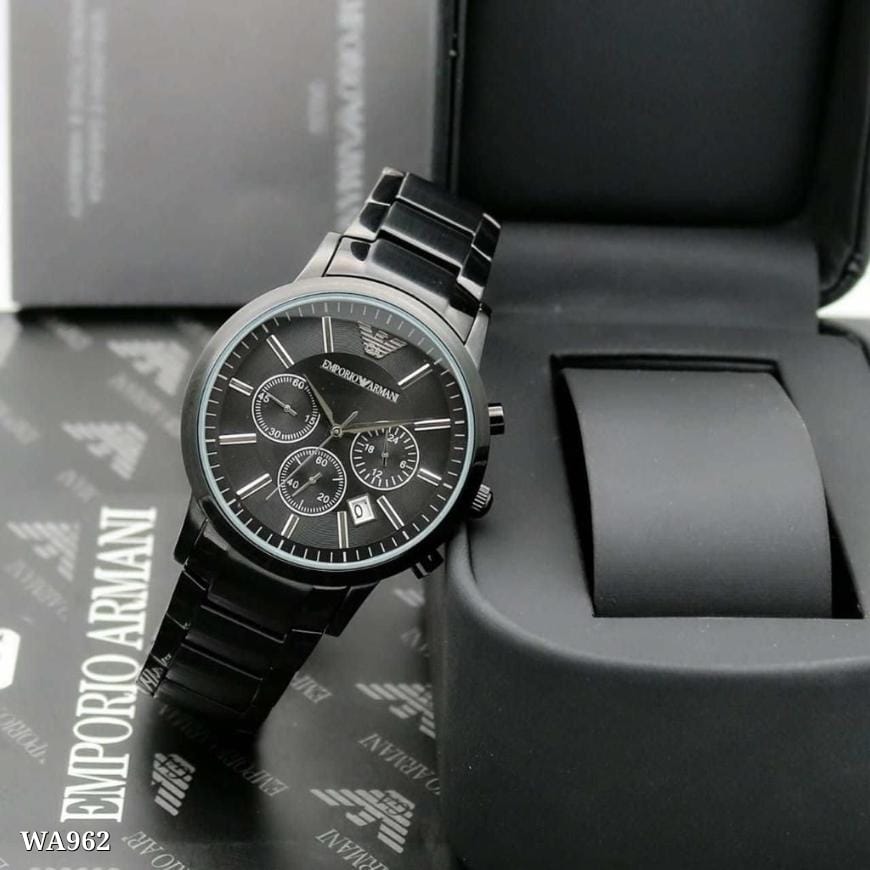 Emporio Armani Black dial men's analog watch