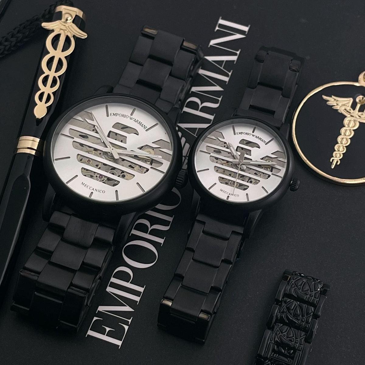 ✅ *A sporty  Emporio Armani equipped with Pearl White figures dial Designed for men & Women  with urban, on-the-go lifestyles.* ✅