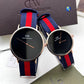 Daniel Wellington black dial belts couple watches