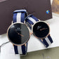 Daniel Wellington black dial belts couple watches
