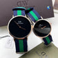 Daniel Wellington black dial belts couple watches