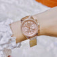 MK ROSE GOLD CHAIN WATCH FOR HER ALL CRONOGRAPH WORKING