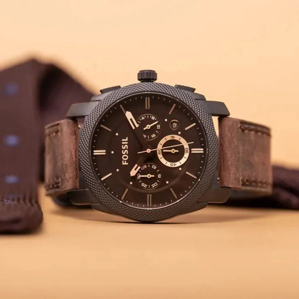 Imported Fossil Watch Chronograph Belt Watch For Men