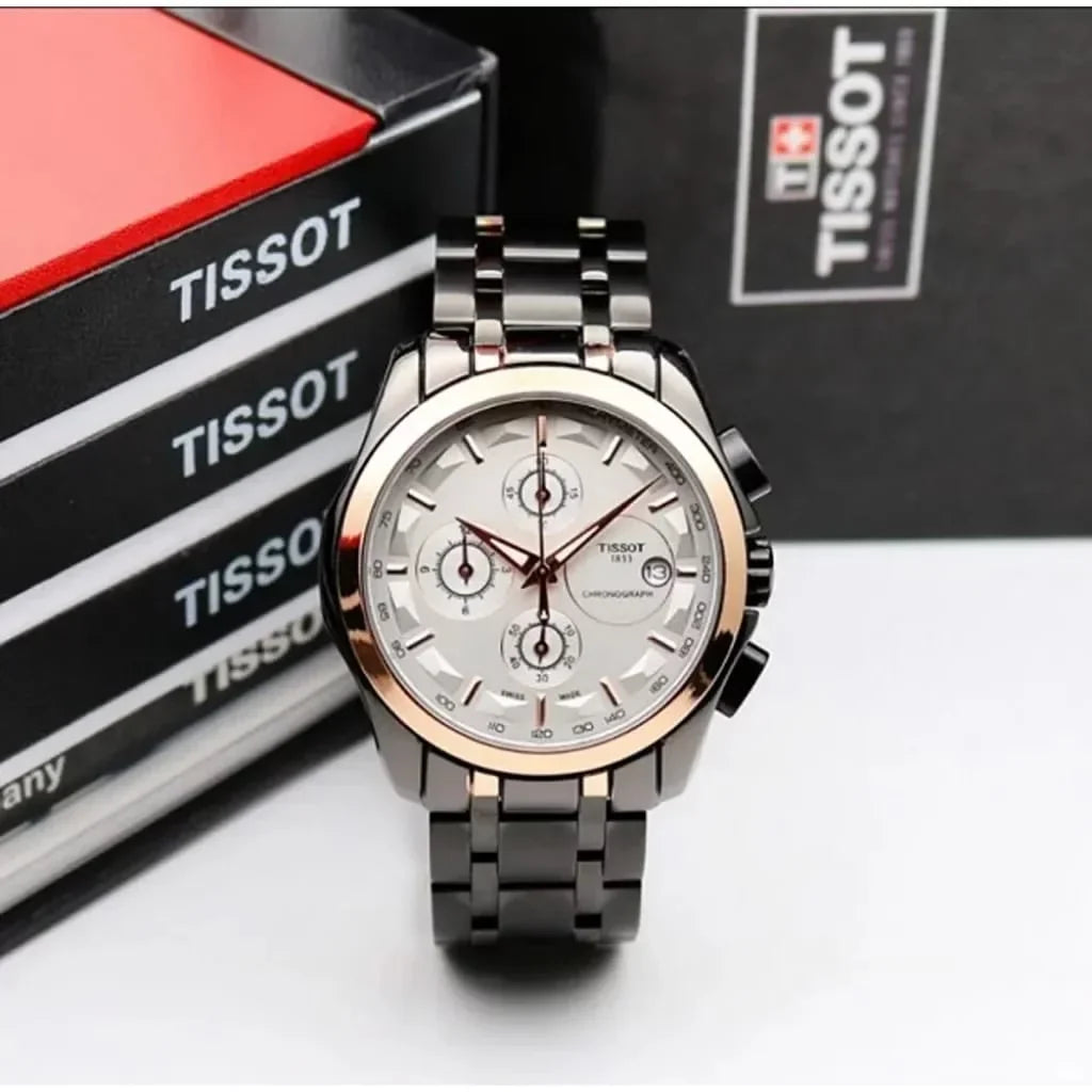 Tissot black dial Chronograph Men's analog watch