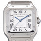 Santos De Cartier Gold dial stainless men's watch