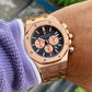 Audemars Piguet Black Dial gold chain men's watch