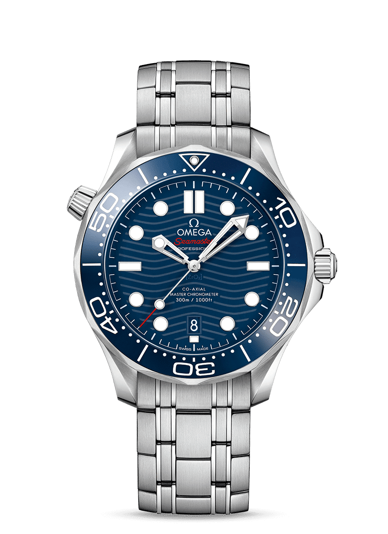 Omega Seamaster Diver 300M Co‑Axial Master Chronometer Blue Dial 210.30.42.20.03.001 Men's watch